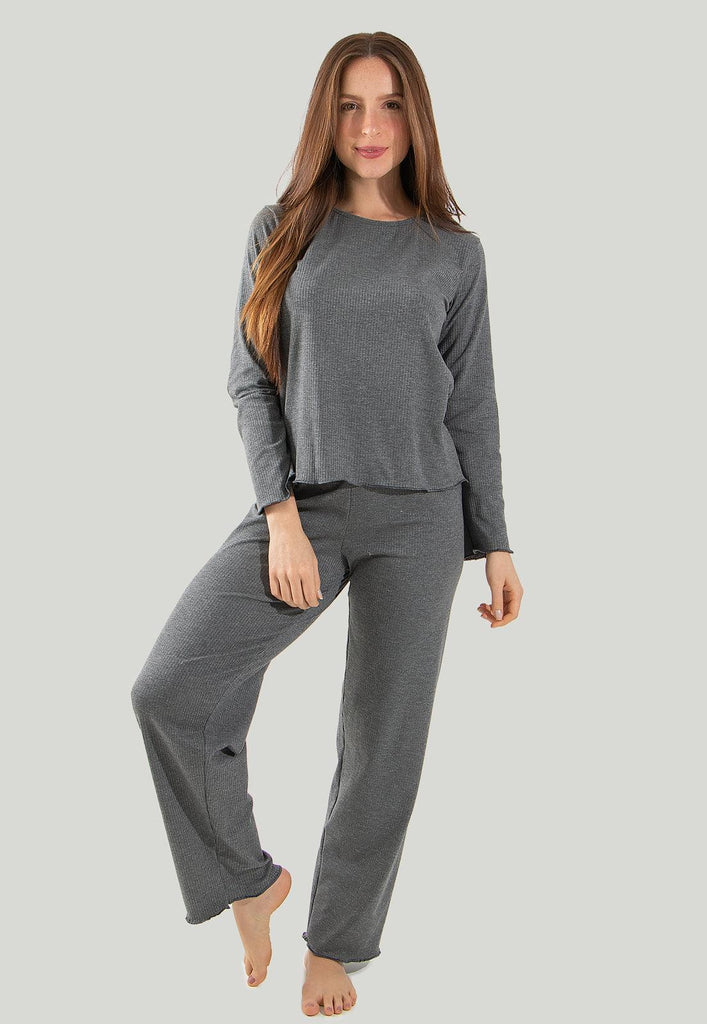 Pijama Feminino Longo Ribana - Diluxo