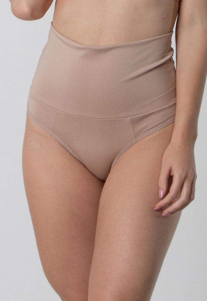 Calcinha Cinta Modeladora Cós Alto Hot Pants Pós Parto Seca Barriga - Diluxo