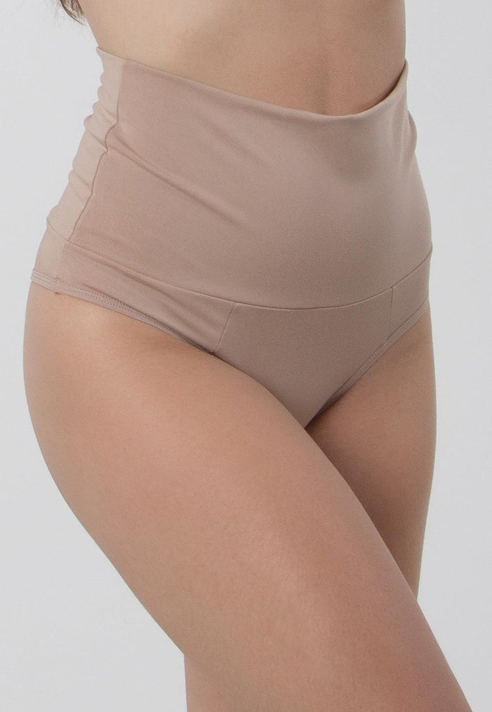 Calcinha Cinta Modeladora Cós Alto Hot Pants Pós Parto Seca Barriga - Diluxo