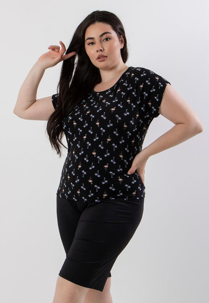 Pijama Pescador Plus Size Liganete Estampado - Diluxo