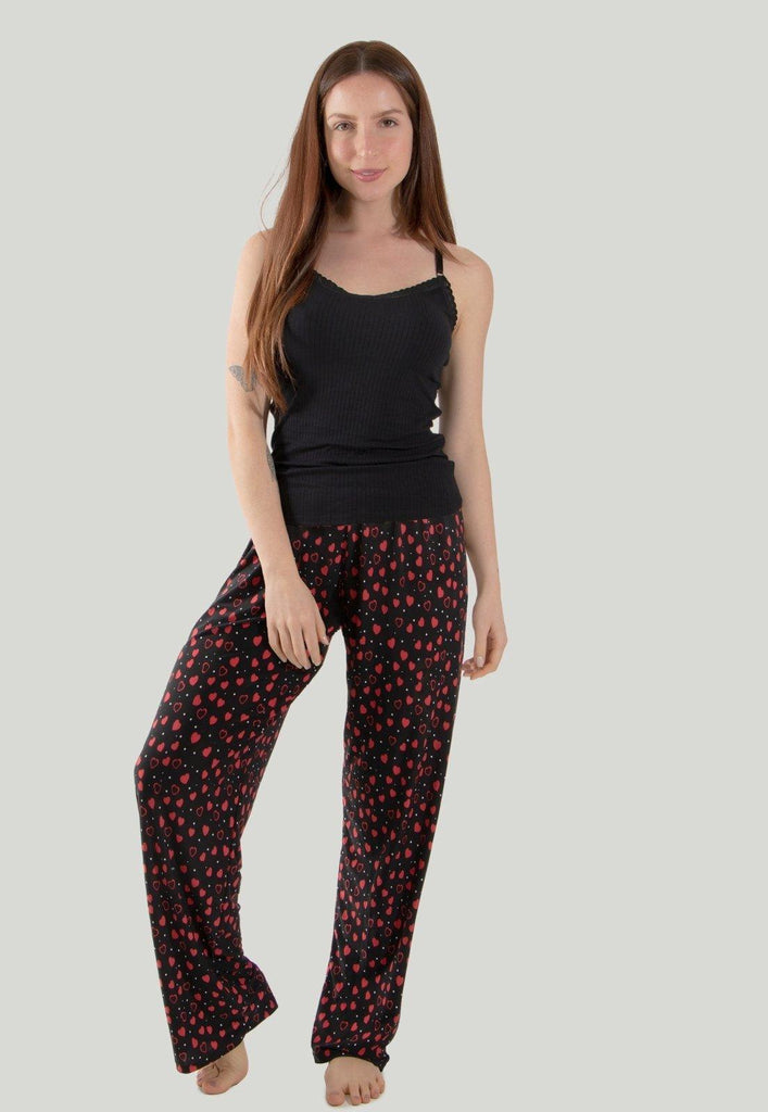 Pijama Longo Calça Micro Longo Estampas Variadas